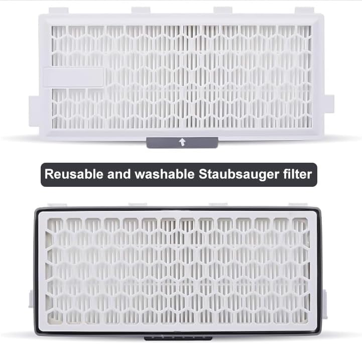 2 HEPA Airclean Plus 50 Filters für Miele Complete C3 Powerline, S8340 Staubsaugerfilter - Air Clean
