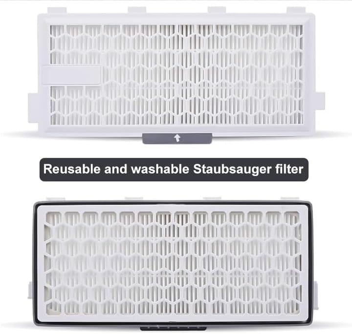 2 HEPA Airclean Plus 50 Filters für Miele Complete C3 Powerline, S8340 Staubsaugerfilter - Air Clean