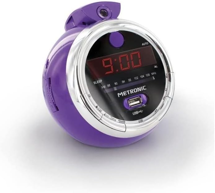 Metronic Radiowecker Projektion, Violett, Normal, Violett