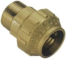 Cornat Rückschlagventil Eckform 1%22, Messing/Garten Bewässerung / FLOR90850 & Bewässerungsrohre Mes