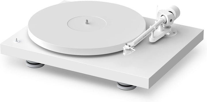 Pro-Ject Debut PRO White, Special Edition Plattenspieler mit Carbon-Aluminium-Hybrid-Tonarm, elektro