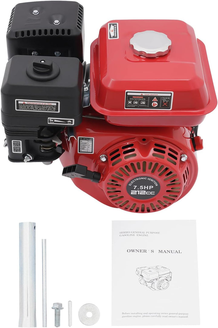 BJTDLLX 7.5 PS 210cc Benzinmotor Kartmotor Standmotor Antriebsmotor 4 Takt 3600 U/min Ersatzmotor 20