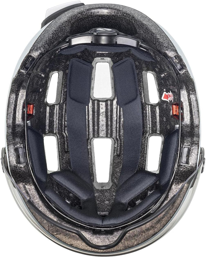 Uvex Rush Visor City Fahrrad Helm matt Light blau 2024 55-58 cm, 55-58 cm