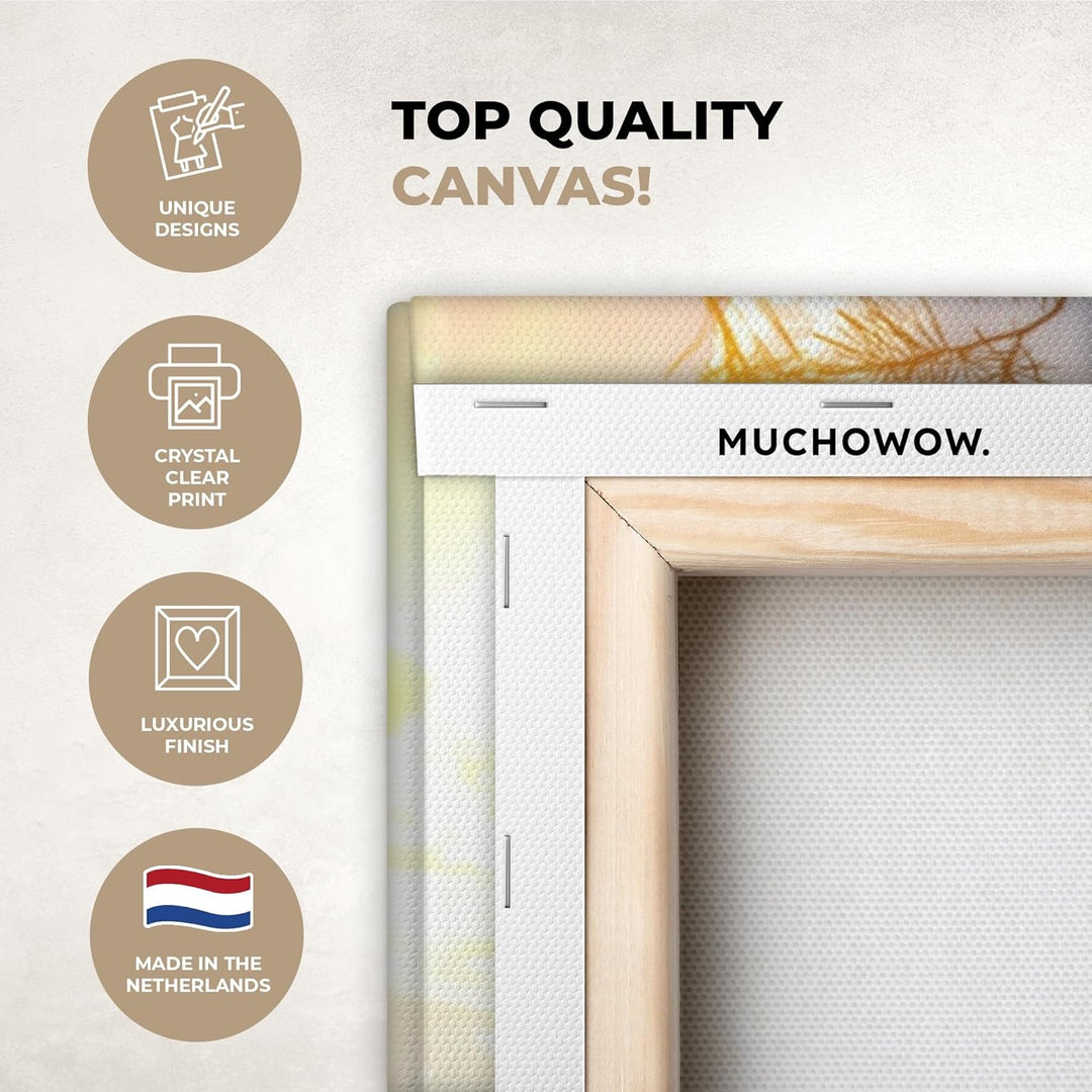 MuchoWow© Leinwand Bilder Gross 120x80 cm XXL Wanddeko Wohnzimmer Aesthetic Room Decor Deko Zimmer W