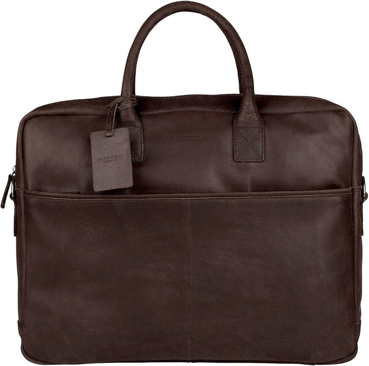 Burkely Vintage Max Worker - Laptoptasche 17.3'' 44 cm dark brown