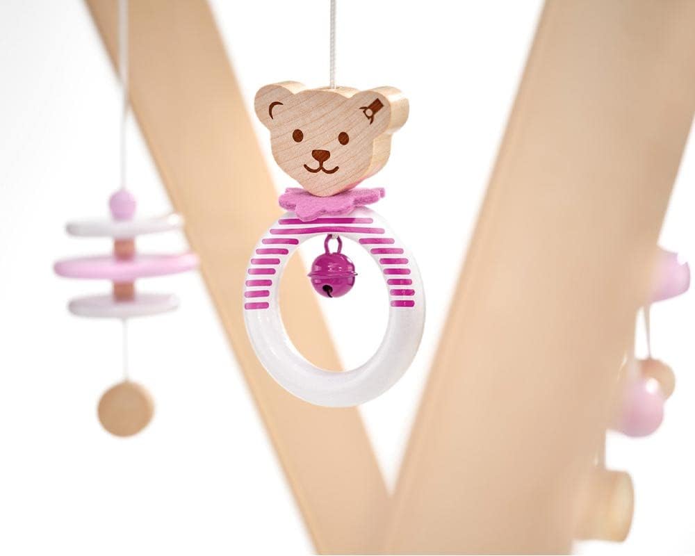 Selecta Bear 64306 Steiff Spieltrapez aus Holz, rosa, 59 cm