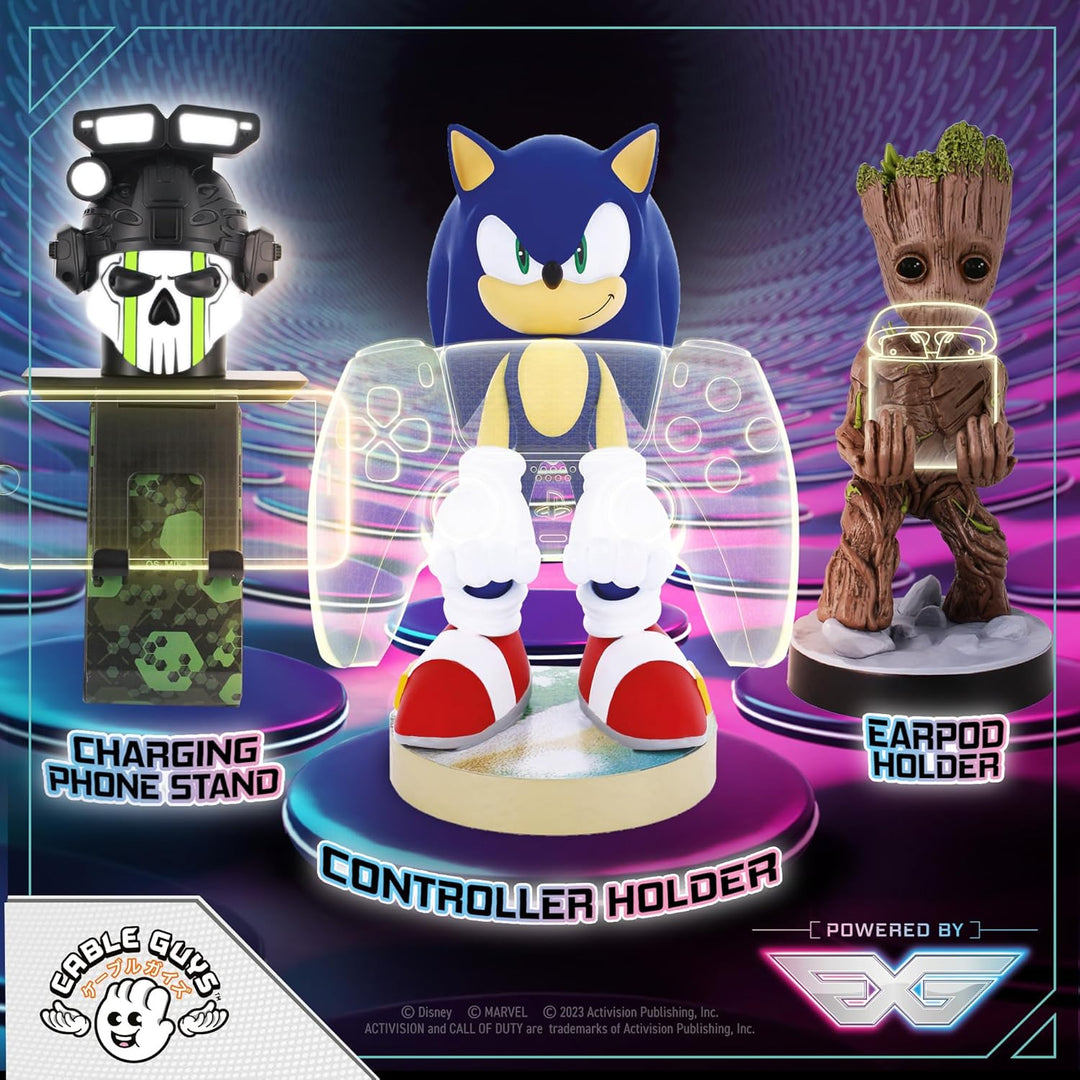 Cable Guys - Modern Sonic The Hedgehog Gaming Accessories Holder & Phone Holder for Controller (Xbox