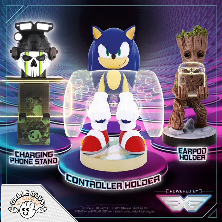 Cable Guys - Modern Sonic The Hedgehog Gaming Accessories Holder & Phone Holder for Controller (Xbox