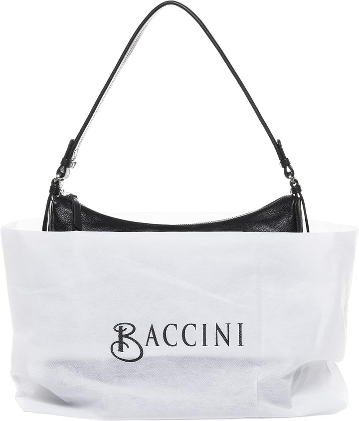BACCINI Schultertasche echt Leder - Handtasche ROSA - Umhängetasche Damentasche - Ledertasche Damen