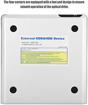 Externes Blu ray Laufwerk,USB3.0 6X Blu-ray CD/DVD/BD Disc Burner Player,Aluminiumlegierung DVD/CD B