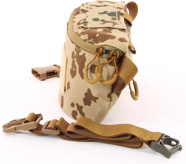 Zentauron Hüfttasche Modular 1,8 L Bauchtasche 2 Fächer MOLLE Abnehmbarer Gurt Tactical Gürteltasche