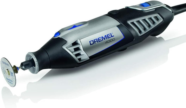 Dremel 4000 Multifunktionswerkzeug 175W, Set mit 128 Zubehörteilen, 6 Vorsatzgeräte, Variable Drehza