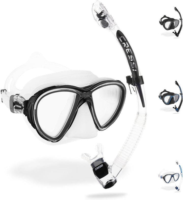 CRESSI Unisex-Adult Quantum + Itaca Ultra Dry Combo Schnorcheln Set