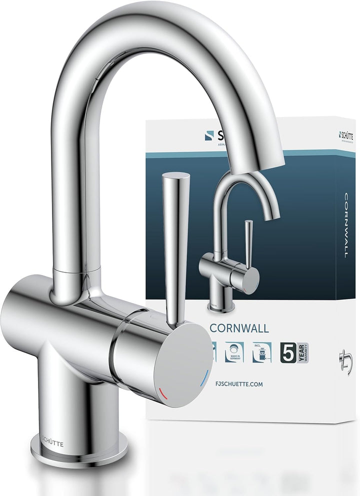 SCHÜTTE 79010 CORNWALL Waschtisch-Armatur, Chrom, Chrom