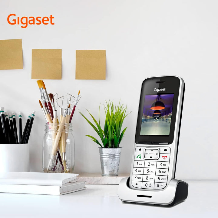 Gigaset SL450HX - DECT-Mobilteil mit Ladeschale - hochwertiges Schnurloses Telefon für Router und DE