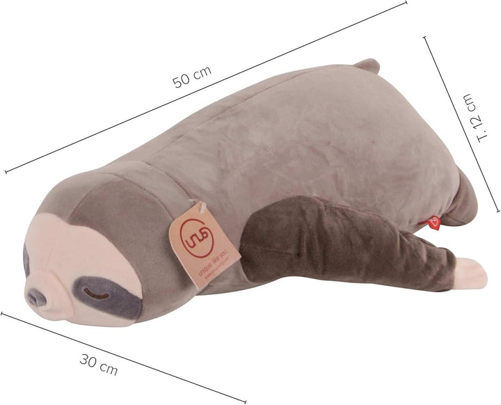 UNUS Seitenschläferkissen Stillkissen Lagerungskissen Faultier Kissen aus Baumwolle, für Kinder Deko