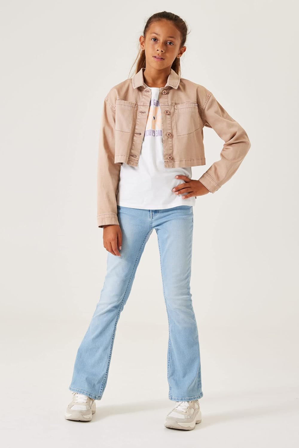 Garcia Kids Mädchen Pants Denim Jeans 128 Slim Bleach, 128 Slim Bleach