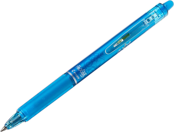 Pilot FriXion Clicker Gelschreiber mit Druckknopf radierbar 12 Stück Türkis 0.7-FINE, 0.7-FINE