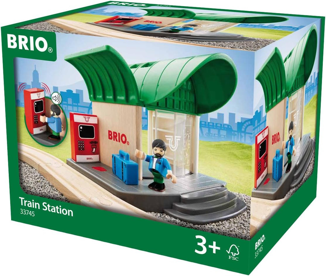 BRIO 33745 - Bahnhof mit Sound, Transport Verkehr
