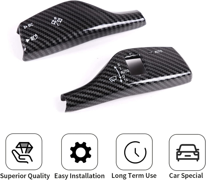 DIYUCAR Auto Blinker Wischerschalter Hebelstange Abdeckung Verkleidung Rahmen für G20 G30 F32 F13 G1