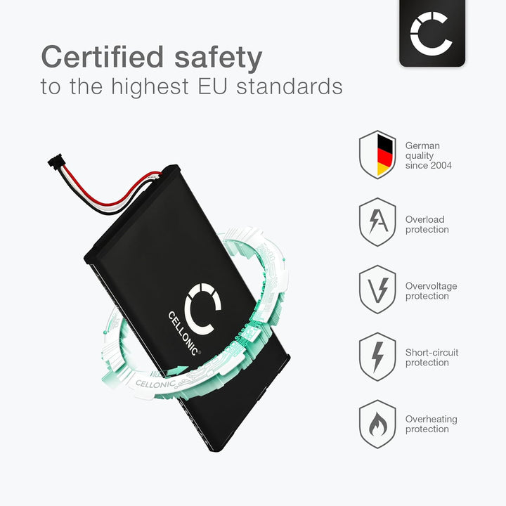 CELLONIC® Ersatz Akku SP65M kompatibel mit Sony PS Vita (PCH-1000 / PCH-1004) / PS Vita (PCH-1100 /