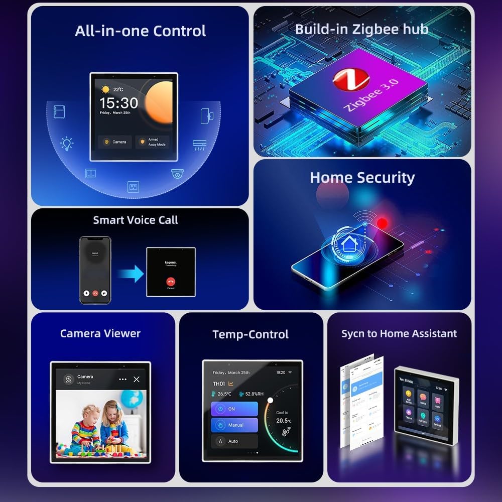 Smart Home Control Panel, Smart Scene Wandschalter, Smart Life integriertes Bedienfeld unterstützt b