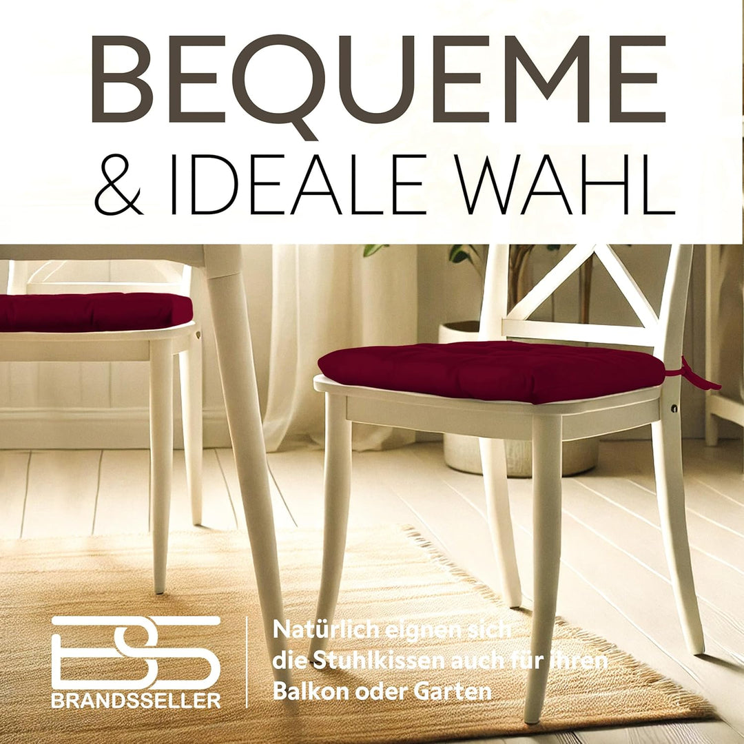 Brandsseller Sitzkissen Dekokissen Stuhlkissen Zierkissen Gartenkissen - 9er Steppung- in Verschiede