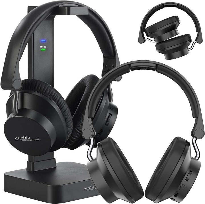 auvisio Headset: Digitaler Funkkopfhörer & Hörverst., 98 db TV-Modus + zus. Kopfhörer (Akkubetrieben
