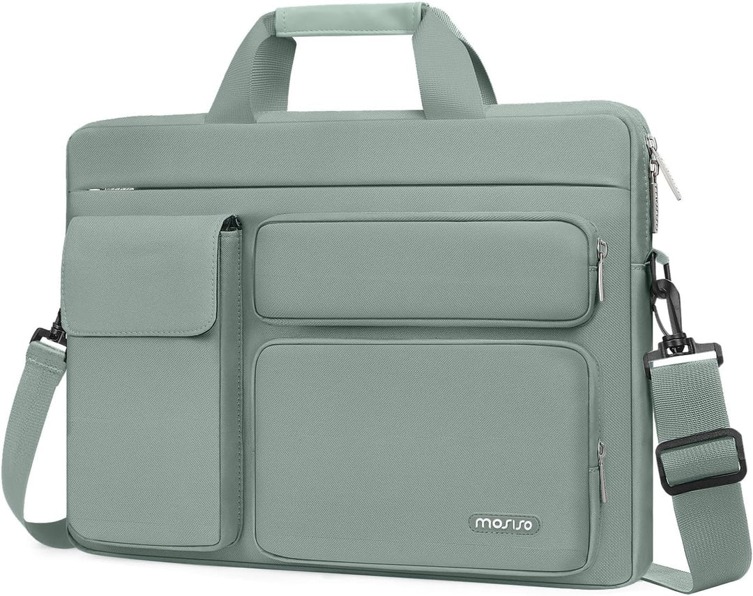 MOSISO Laptop Umhängetasche Kompatibel mit MacBook Air 15 Zoll M2 A2941 2023/Pro 16 2023-2019, 15-15