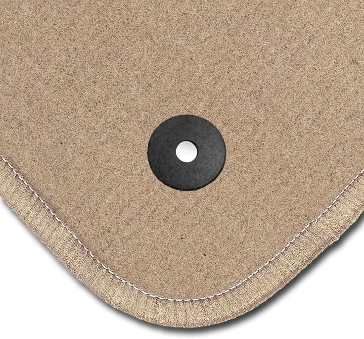 Bär-AfC Auto Fussmatten Premium passend für VW Passat 3G / B8 ab 2014, Autoteppiche Velours Beige, R