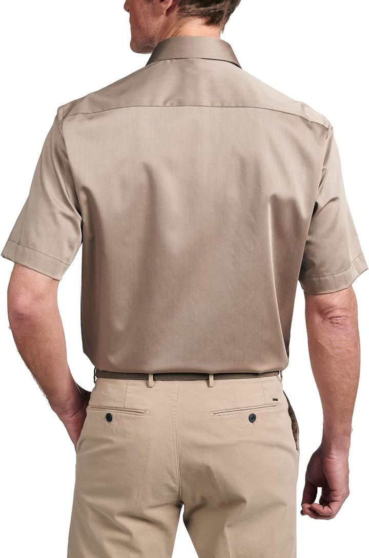 eterna Kurzarm Hemd Comfort Fit Twill unifarben
