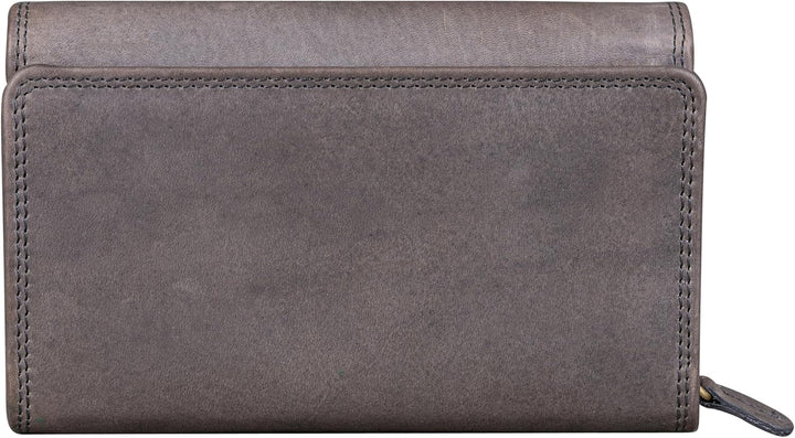 Benthill Portemonnaie Leder Gross - Geldbörse mit RFID Schutz - Geldbeutel aus echtem Rindsleder mit