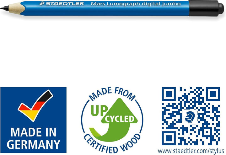Staedtler Mars digital Jumbo 180J 22. EMR Stylus mit weichem digitalen Radierer. Eingabestift für di