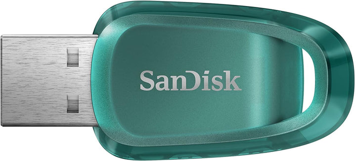 SanDisk Ultra Eco USB 3.2 Flash-Laufwerk 256 GB (Lesegeschwindigkeit bis 100 MB/s, RescuePRO Deluxe,