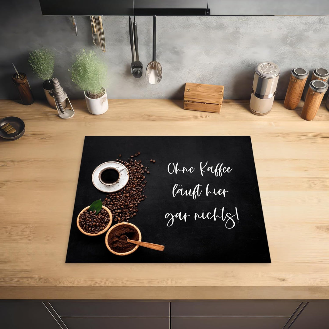 KitchenYeah© Herdabdeckplatte Einteilig Küche Kochfeld Abdeckung Ceranfeld Herdplattenabdeckung Aufr