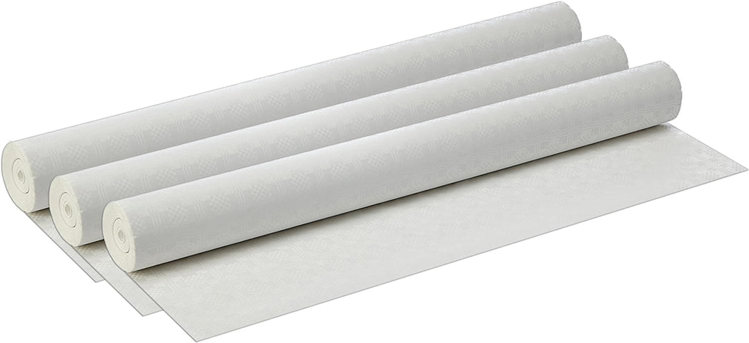 PAPSTAR 12542 Papiertischtuch mit Damastprägung, 50 m x 1 m, weiss (3 Rollen)