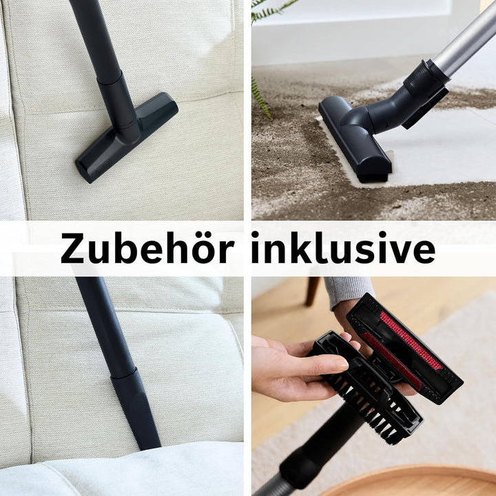 Bosch Staubsauger beutellos Serie 6 BGC41XSIL, Bodenstaubsauger, ideal für Allergiker, Hygiene-Filte