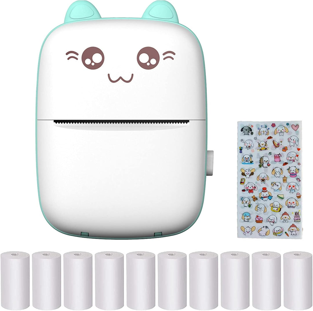 Pocket Thermodrucker, Mini Wireless Instant Taschendrucker, Tragbarer Handy Bluetooth Mobiler Drucke