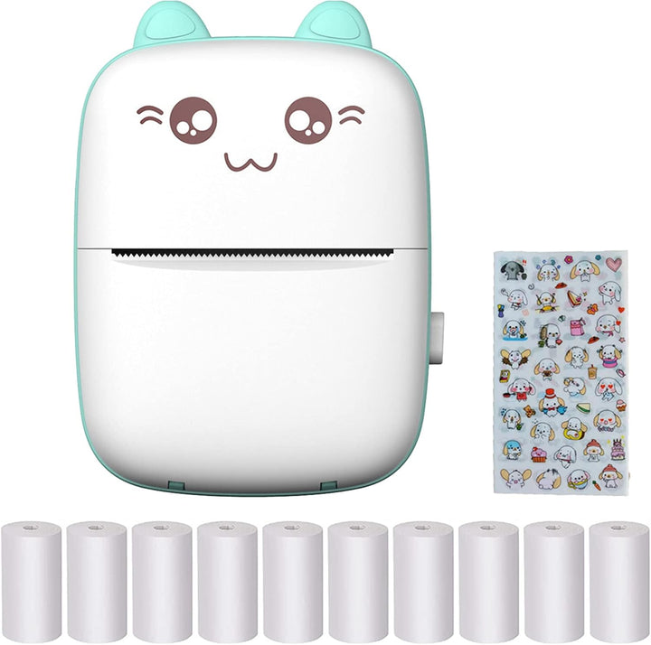 Pocket Thermodrucker, Mini Wireless Instant Taschendrucker, Tragbarer Handy Bluetooth Mobiler Drucke