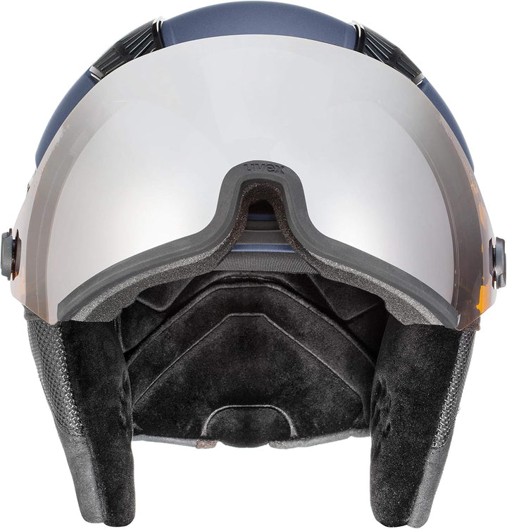 uvex Unisex – Erwachsene hlmt 600 Visor Skihelm blue mat 53-55 cm, blue mat 53-55 cm
