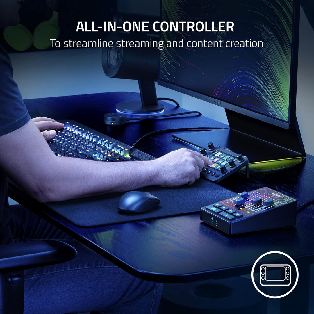 Razer Stream Controller - All-in-One-Deck für Streaming und Content-Erstellung (12 Haptisch Schaltba