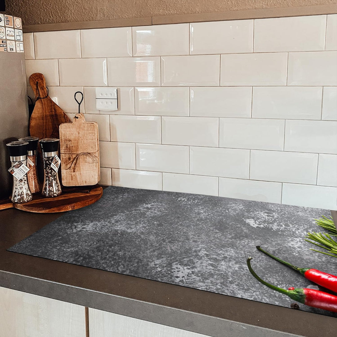 KitchenYeah© Herdabdeckplatte Einteilig Küche Kochfeld Abdeckung Ceranfeld Herdplattenabdeckung Aufr