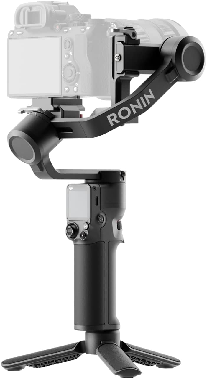 DJI RS 3 Mini, Leichter Stabilisator mit auf DREI Achsen stabilisiertem Gimbal für Canon/Sony/Panaso