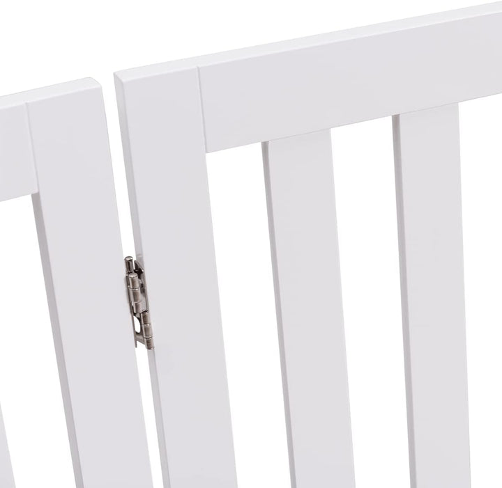 COSTWAY Absperrgitter Hunde 89cm Hoch, Schutzgitter Holz, Kindergitter klappbar, Treppengitter Hunde