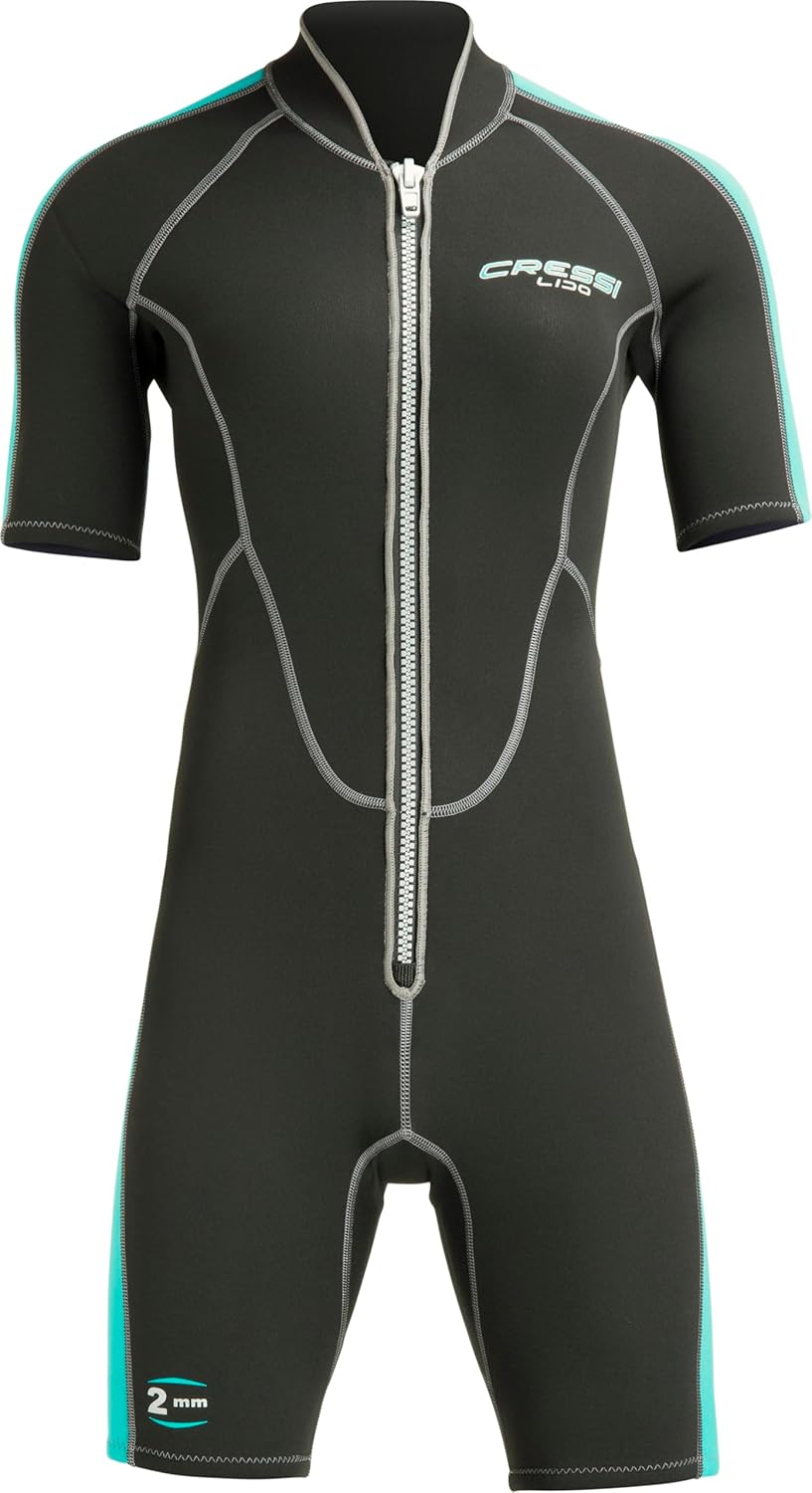 Cressi Lido Lady Shorty Wetsuit 2mm - Damen Neoprenanzug Shorty Neopren 2mm für alle Wassersportarte