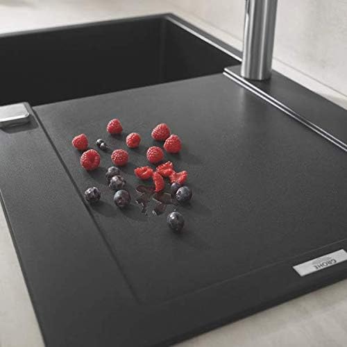 GROHE K500 | Kompositspüle mit Abtropffläche | granit schwarz | 31644AP0 K500 Granit Schwarz 86 x 50