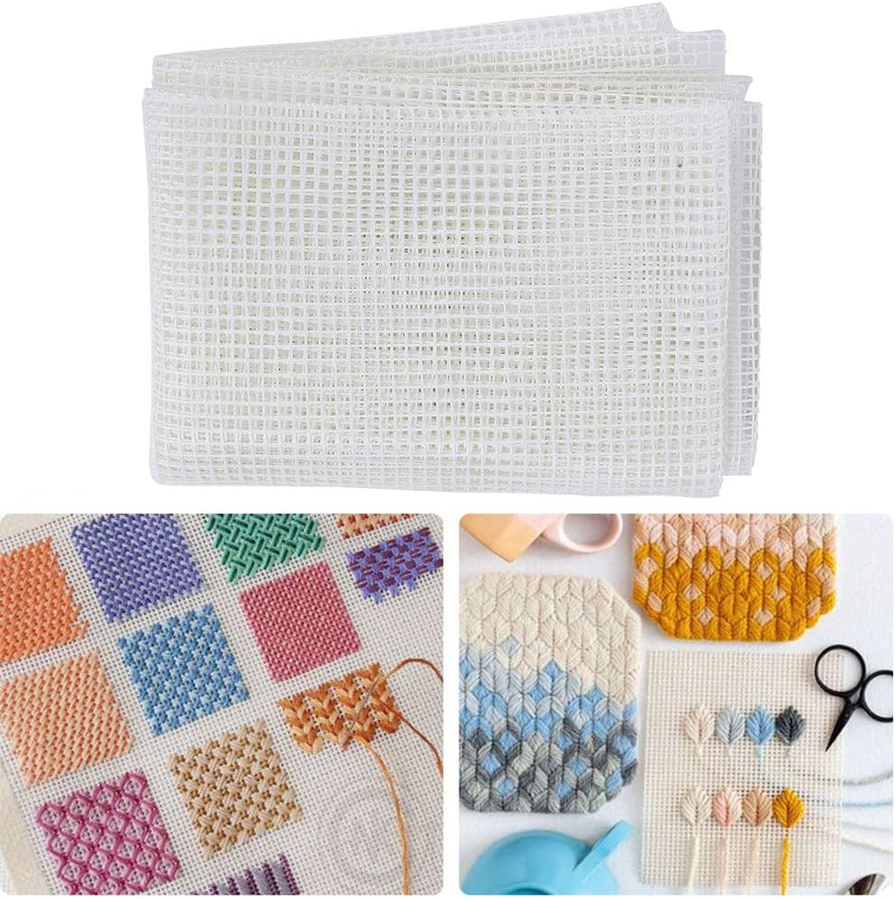 Klarer Kunststoff Mesh Canvas Kit Mesh DIY Teppich Canvas Teppichherstellung Stoff Canvas Teppich es