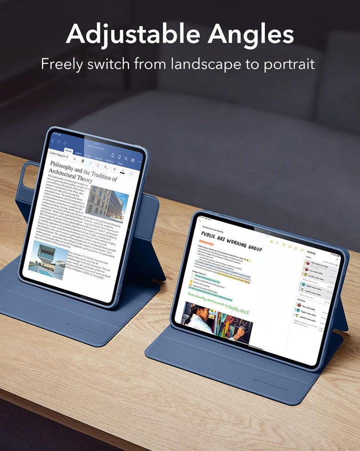 ESR für iPad Pro 13 Hülle, 13 Zoll iPad Pro 2024 Hülle mit Stifthalter, abnehmbare Magnetabdeckung,