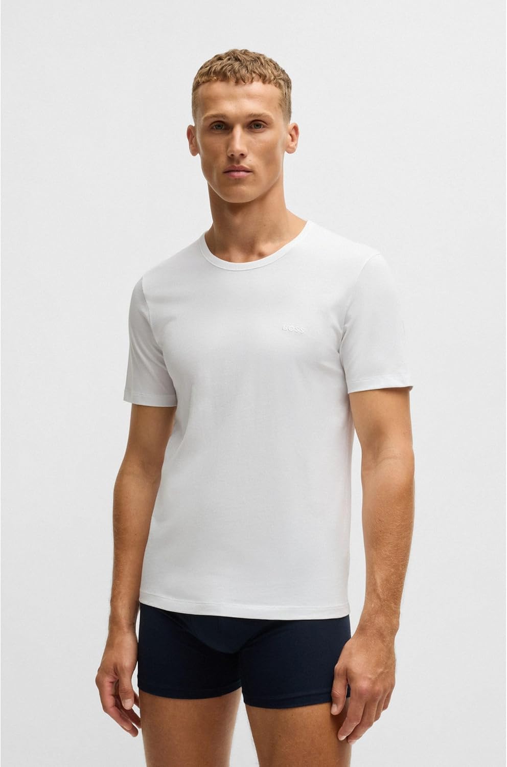 BOSS Herren R-Neck T-Shirt, 3er Pack, S Grün399