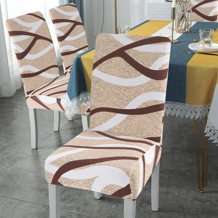 Jaotto Stuhlhussen 6 Stück Universal, Stuhlhusse Stretch 6er Set Moderne, Stuhlhussen Schwingstühle